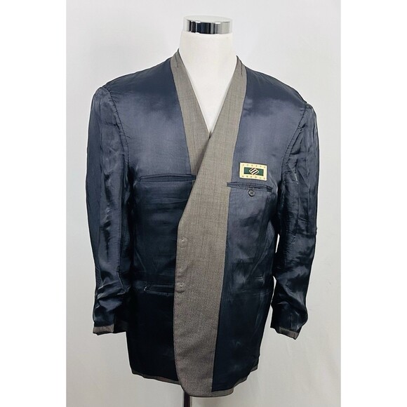 Joseph Abboud 44S Sport Coat 100% Wool Beige Knit Two Button Fully Lined - Picture 7 of 8